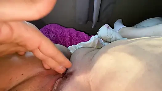 Masturbating In Daylight - My Shaved Fat Pussy And Big Lips - POV Woman Only