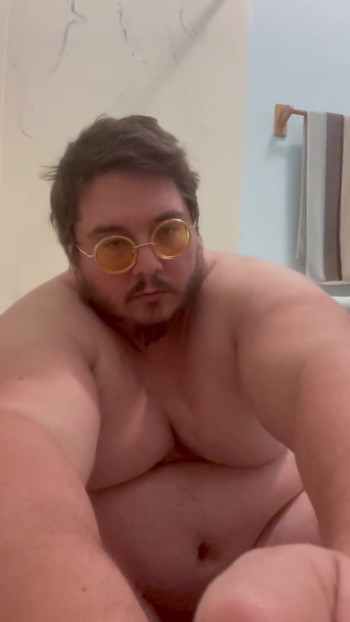 Memorable moment from "Enormously Fat Chub Bear Daddy Burly Chub Draws a Hot Bath & Blasts a Hot Load"