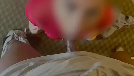 Penari striptis lagi asik jilat dua
