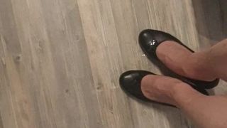 Cum shoes and feet