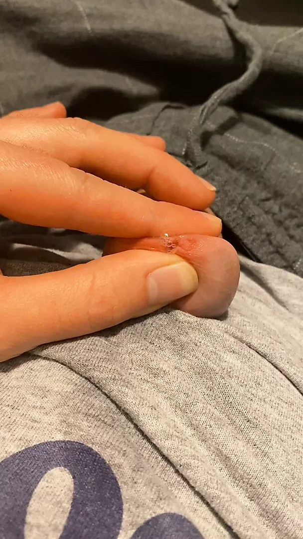 Tom Rivers Edges His Leaking Cock