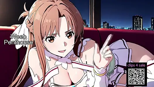 Asuna Yuuki - искусство меча, онлайн алицизация - рабыня БДСМ