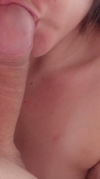 A cute sexy girl and a POV footjob with cum on feet. | Clip 1