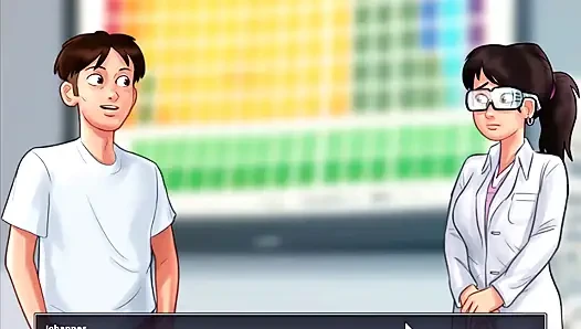 Summertime saga - Jenny had her baby. Johannes fucked Odette on the bike. Johannes fucked Roxxy