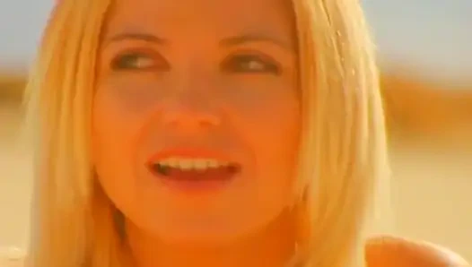 Piss Drenched Blonde Babe Kneeling for Desert Golden Shower