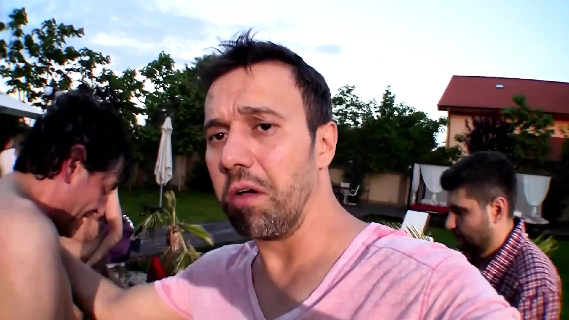 Outdoor DP Wild Fuck with Tattooed Blonde Babe