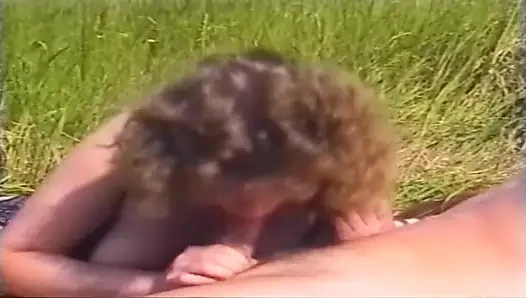 Wild Outdoor Sex with Horny Brunette Babe Fingering and Fucking