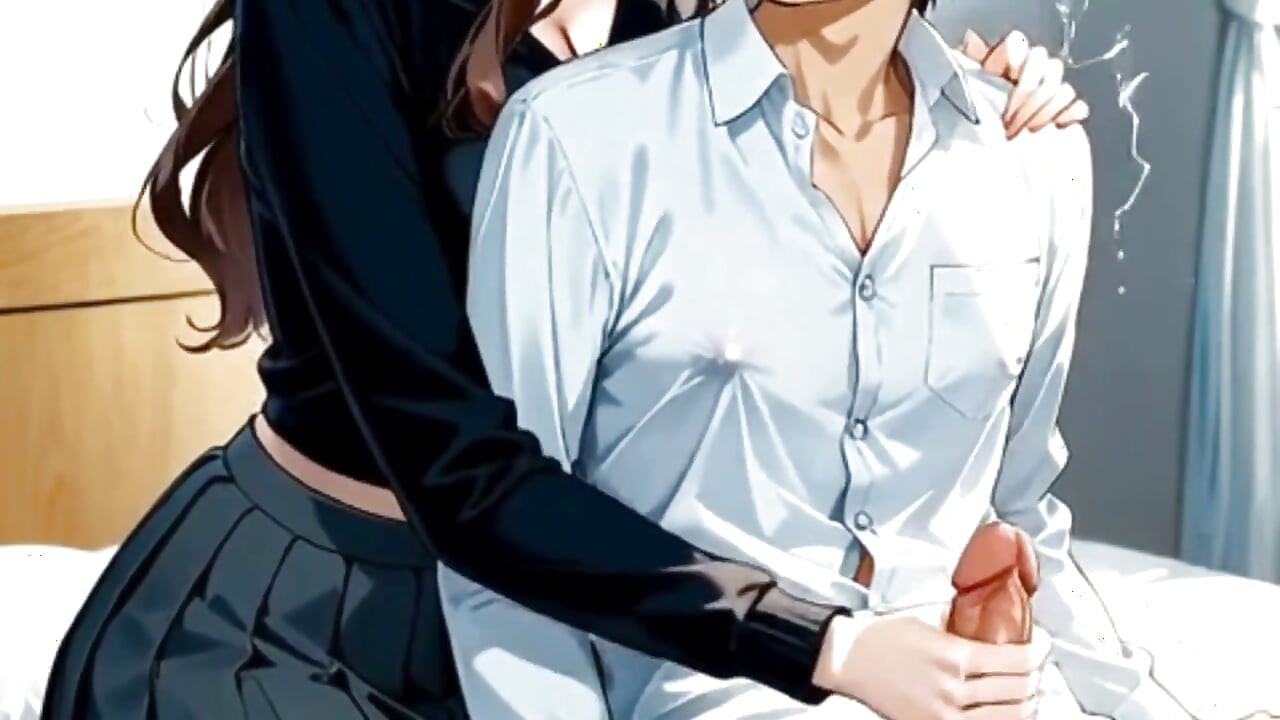 Spiser ut fitta til læreren min som bor ved siden av. Waifu Hentai-animasjon.