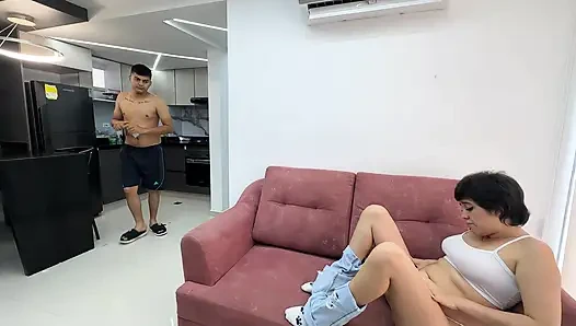 I Help My Sweet Stepsister Rub Her Leg After a Fall and We End up Fucking Hard in Her Tight and Delicious Ass