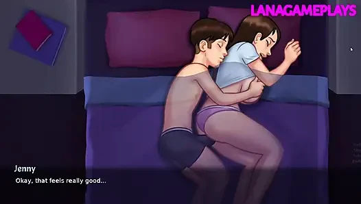 Passionate Sex With Big Boobs Slut Girlfriend & Pussy Creampie - Summertime Saga 3D Hentai Porn Game