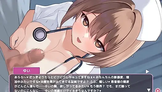 Хентай игра - шаловливая медсестра получает свои сиськи для Paizuri - Sakusei Shinsatsu