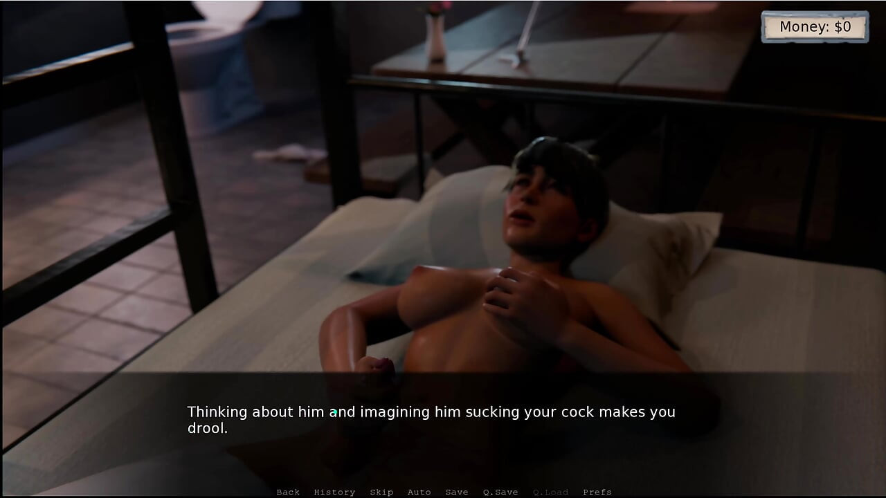 Zatvor sissy 5 - Adam trenira da postane sisica... Zatvorski šef ima pušenje