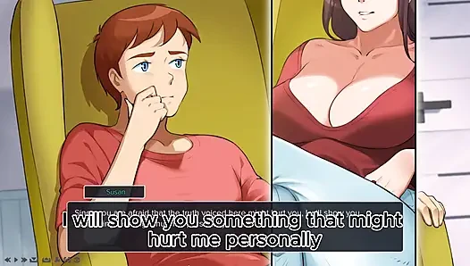 Ich ging zur therapie, wo der therapeut eine frau mit großen brüsten und dickem arsch war, teil 1 porno-spiel-gameplay