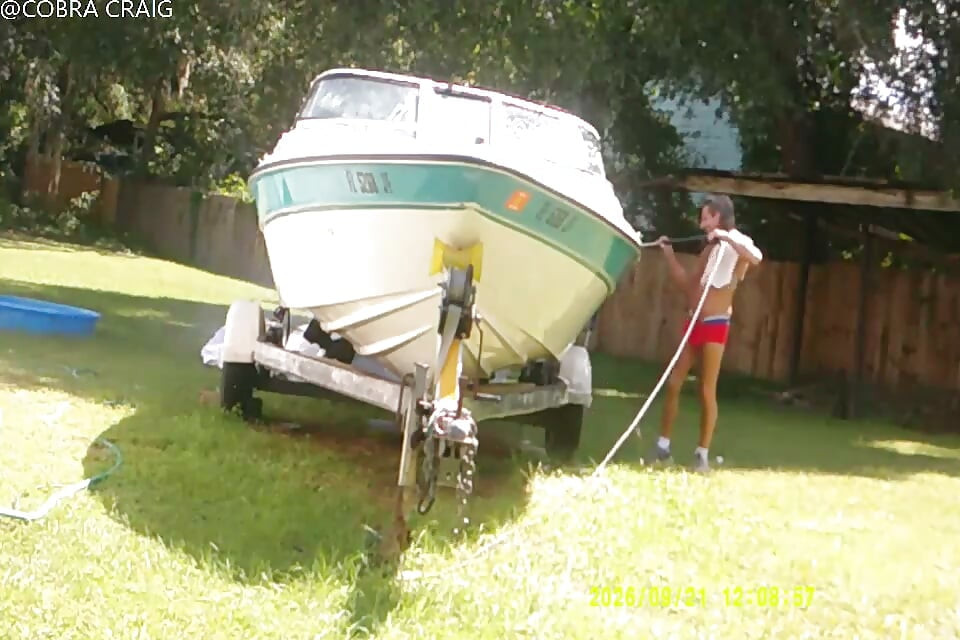 9-21-26 COBRA STARTS THE BOAT THE WHOLE TIME BIT CH ING THE LADY NEXT DOOR IS A HI IQ MORON AND THE LOVE BUGS.