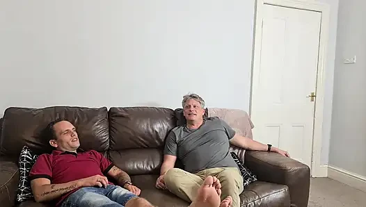 Having fun after a hard day at work