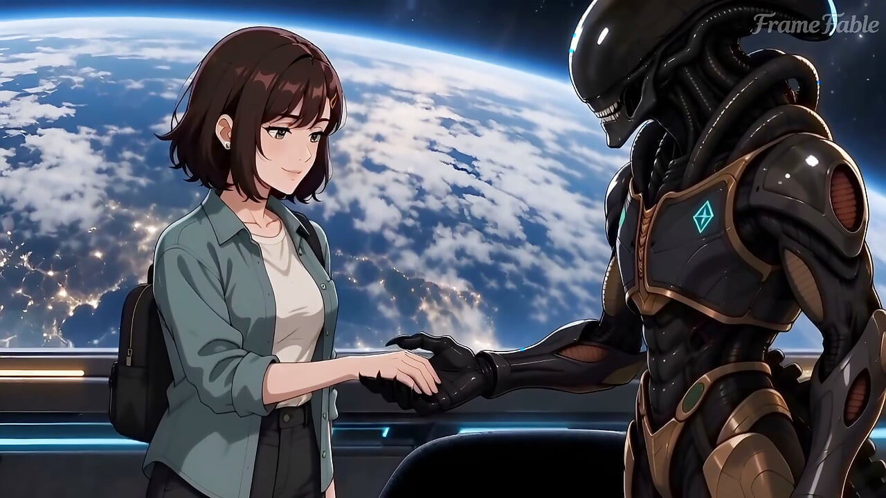 Un Xenomorph tomó mi virginidad - 2k 60fps alien primera vez anime historia - parte 1