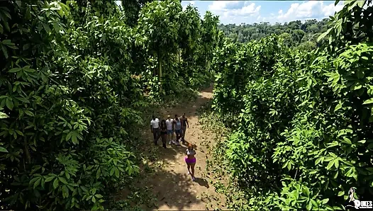 Curvy wife Mrs. Keagan has fun with hubby while on vacation