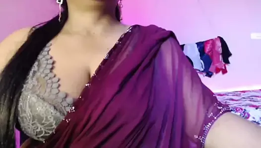 Desi Bhabhi Takes Out Her Juicy Boobs and Crushes Them.