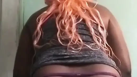 Black crossdresser ass