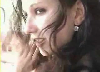 car fuck with shaved brunette girl - csm