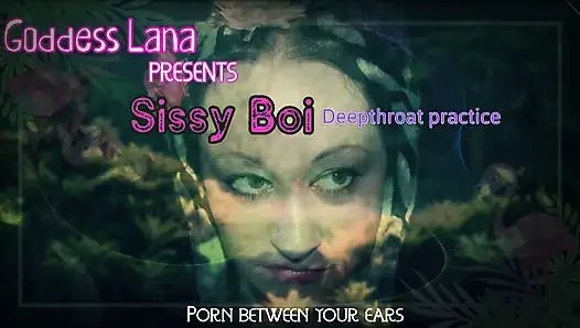 Sissy boi latihan nyepong kontol sampai tenggorokan
