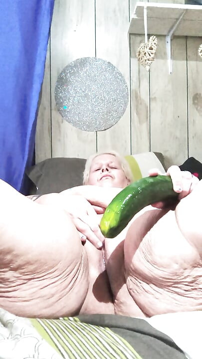 Horny Slut Who Fucks Food a Bunch