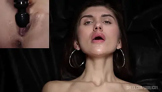Tight Pussy Gets Lots of Orgasms Playing 1 on 1 with the Camera