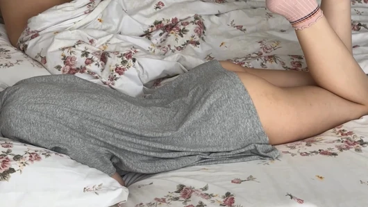 Lucky Stepsis Gets a Massage Then Takes Stepbro's Cock Deep Inside Her