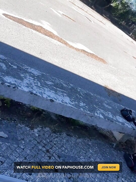 Amateur Boy Caught Freeballing and Exposing His Boner