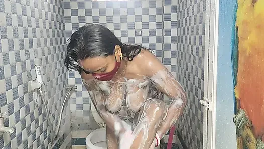 Hot desi bhabi bathroom