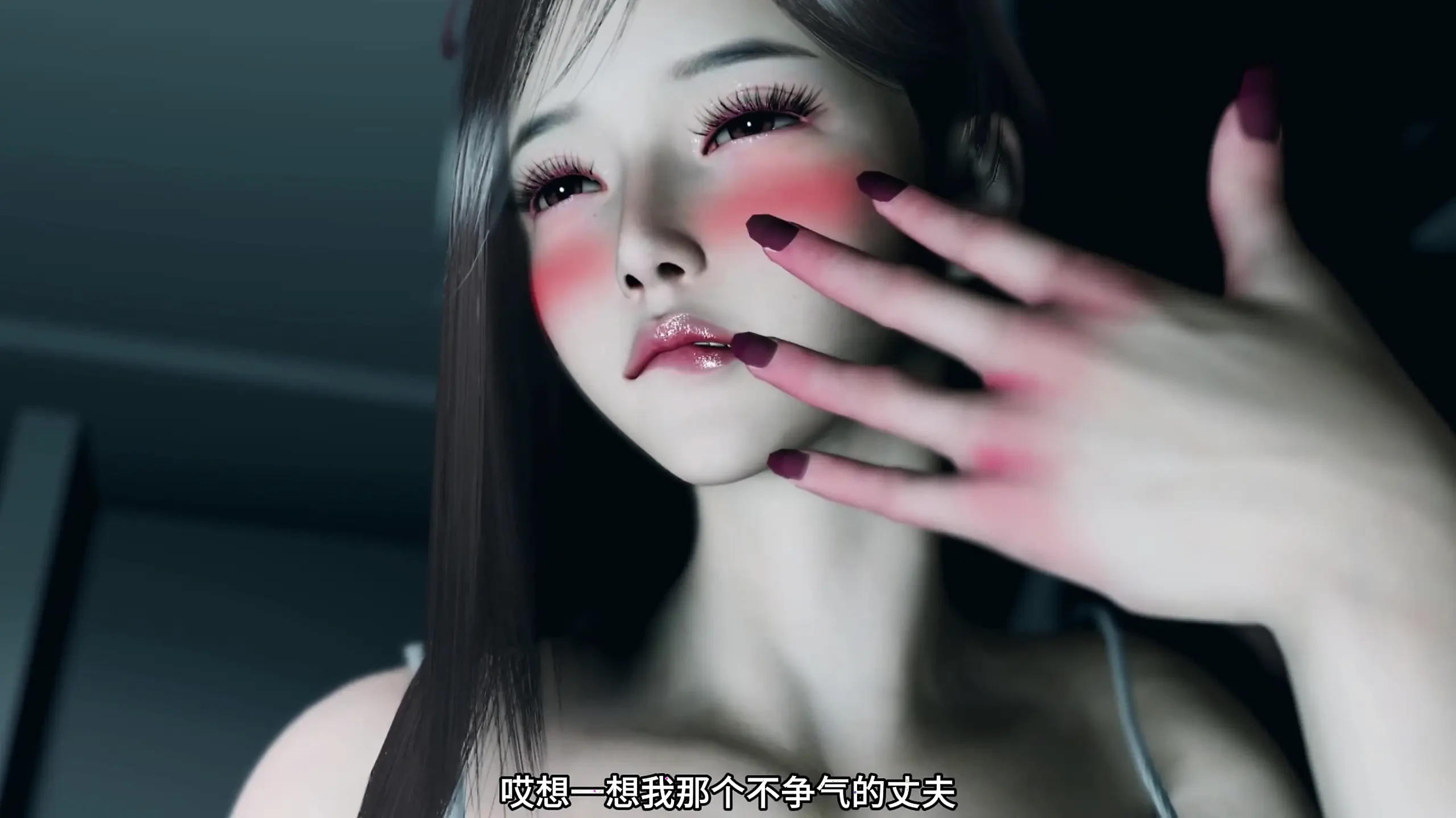 3D 饥渴的性感亚洲继母被她的继子狠操