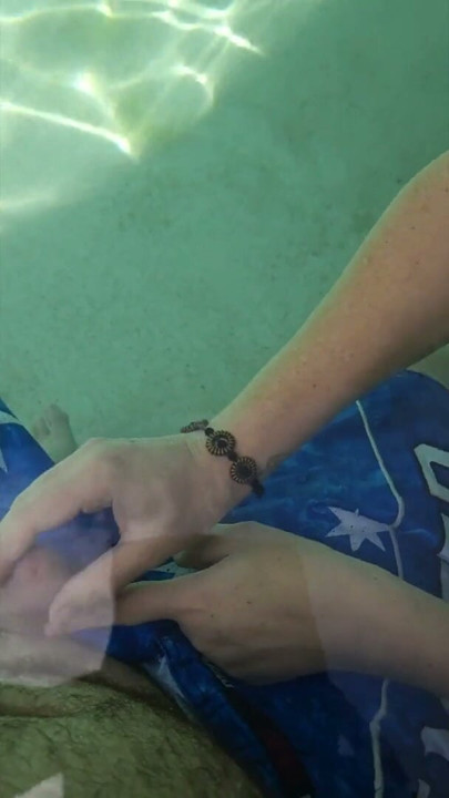 Giving the poolboy a handjob | Clip 2