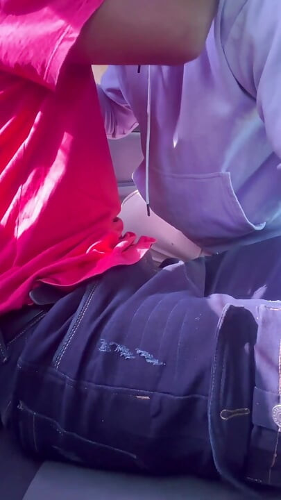 Sucking Straight Buddy in the Car