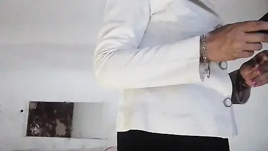 Step mother's home work with step son while husband was away