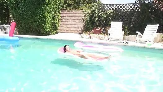 A cute young slut with hairy pussy gets fucked by a boy