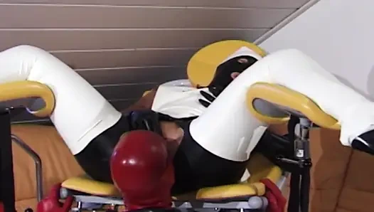 BDSM addicted German slut tied up and fucked in the ass