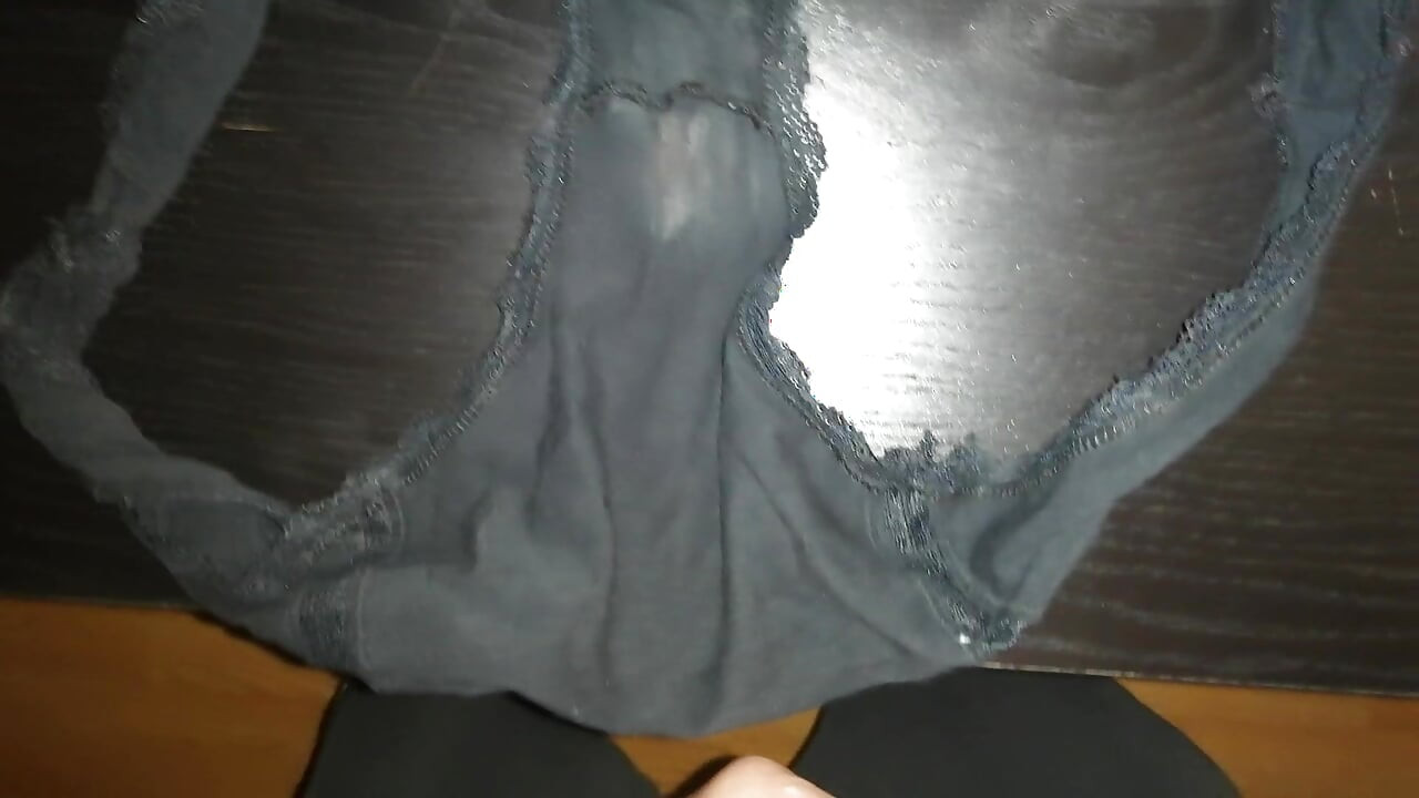 Cumming in my wife's dirty panties