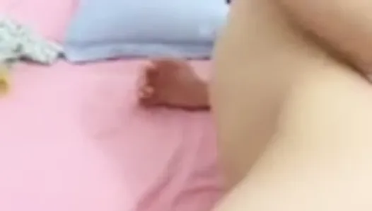 cute asian girl stripping on camera