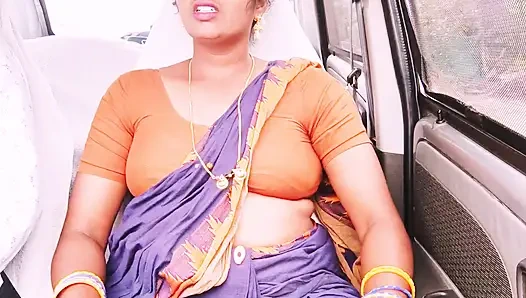 Indischer zimmermädchen-auto-sex. Schöne Saree Telugu Maid lange Fahrt zum Ficken mit House Woner. Pissendes video. Telugu dirtytalk.