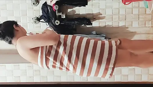 Big Ass Latika Nude in Bathroom