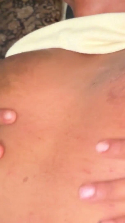 I saw my dear stepsister pressing milk to fuck her. | Clip 1
