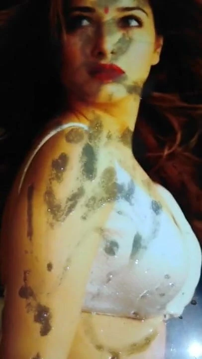 Tamannah bhatia cumtribute jizzed hard in public place