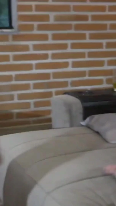 Powerful moment from "Couple having sex on nice couch"