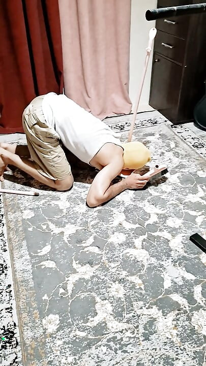 Mistress Forces Foot Worship & Laughs at His Tiny Cock - Cruel Humiliation