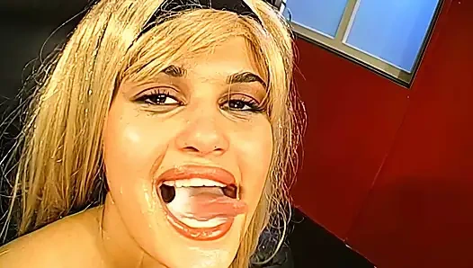 Leilas Cum Masked Facial and Hard Pussy Pounding