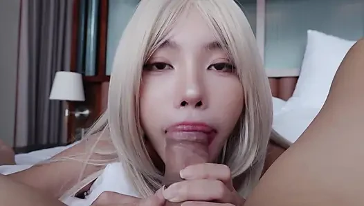 Waifu Pacarku Nyepong Dan Ngentot Aku Sampai Aku Crot Dua Kali - Close up - Close up