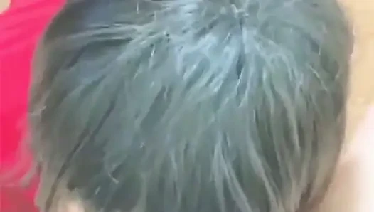 Üvey anne üvey oğluna büyük götünü verdi, anal