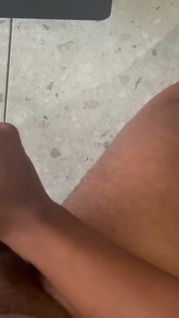 Unforgettable moment from "Big Guy Strokes Dick with Hands and Fleshlight until He Shoots a Big Moaning Cumshot"