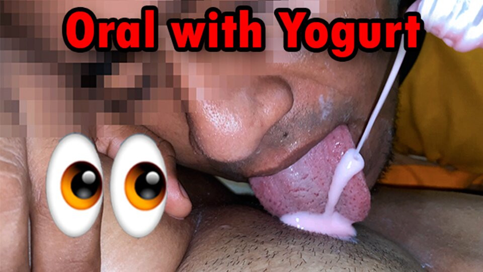 Licking a vagina with yogurt - Jack Max
