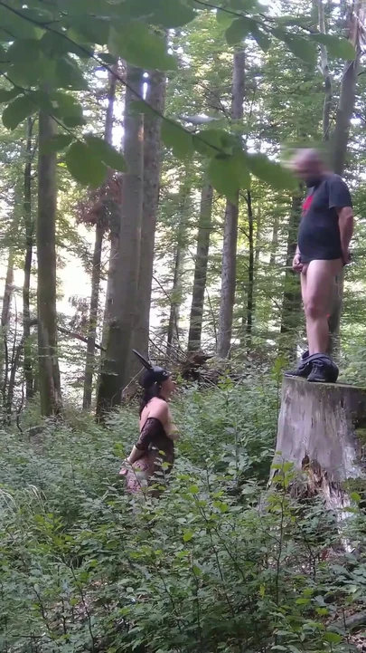 Captivating moment from "The BEST a good whore can get: Cum & Piss at once to mix it up for a nice COCKtail in her greedy mouth"